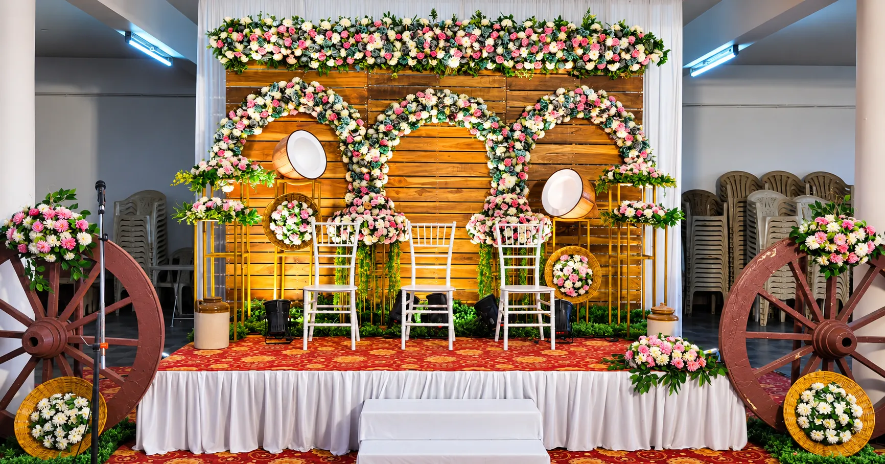 Roce Stage Christ The King, Roce Ceremony, Lobo Events Karkala