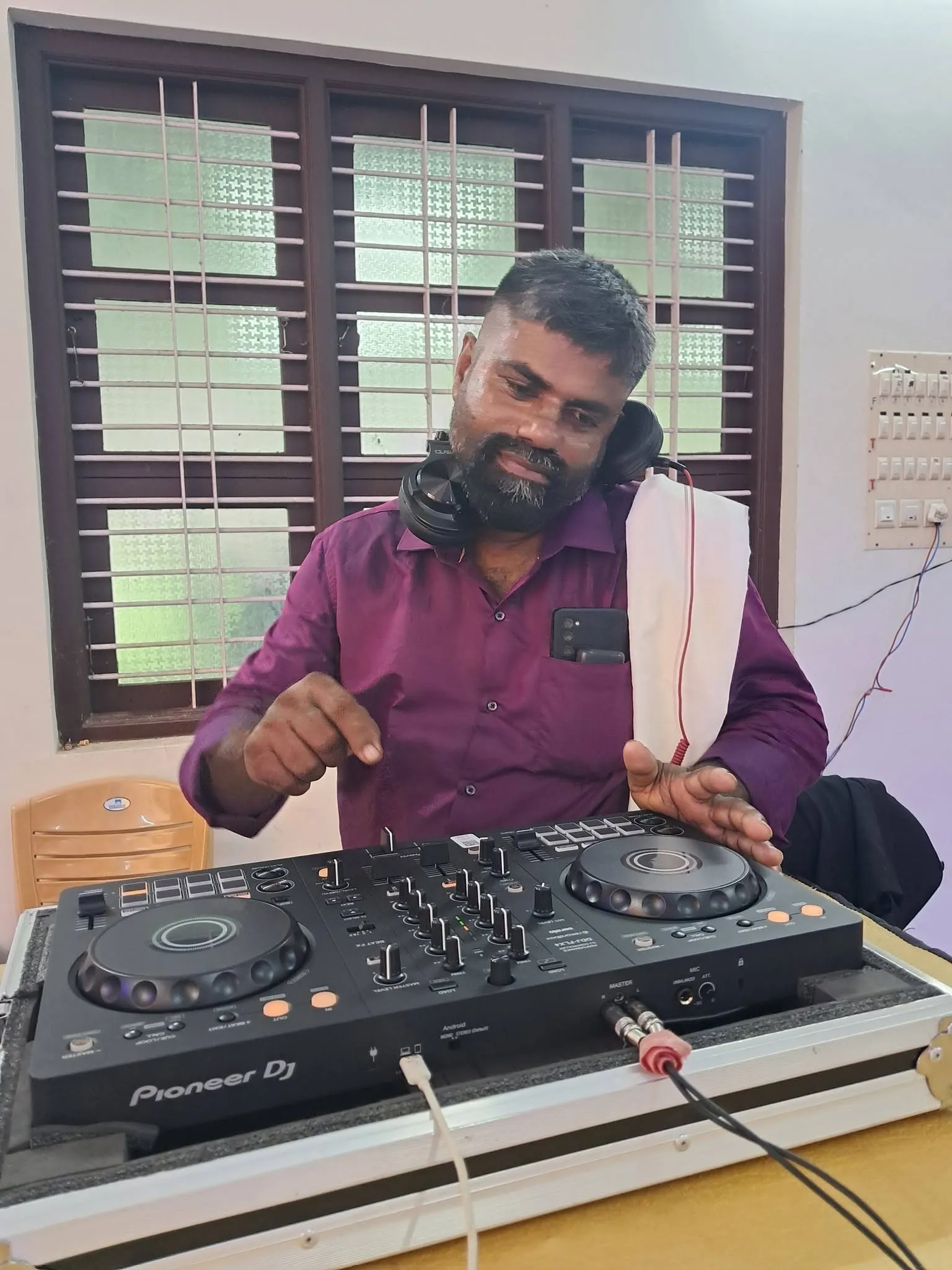 Naveen Lobo On DJ Console Traditional Attire, DJ Nights & Live Shows, Lobo Events Karkala