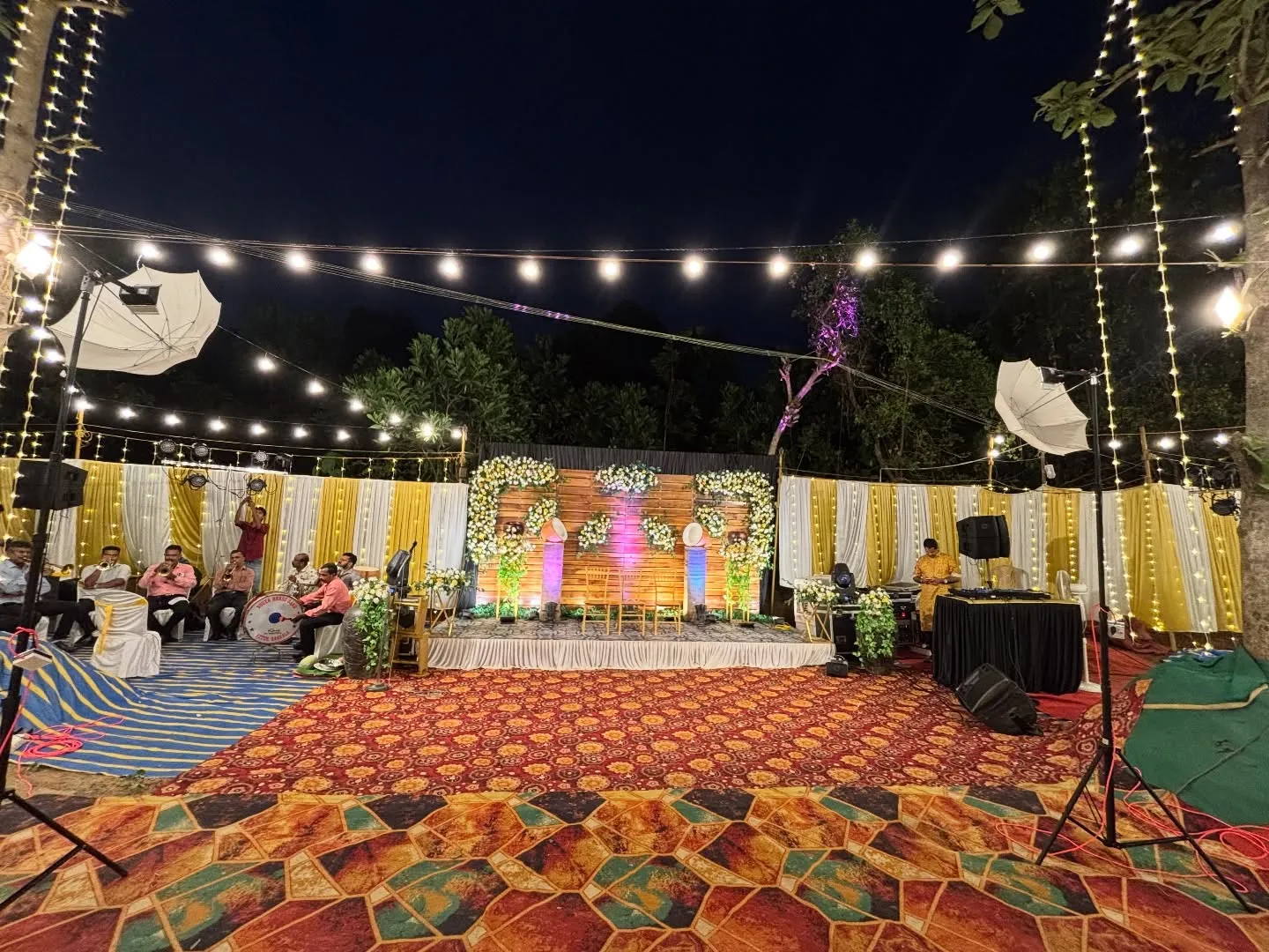 Roce Stage Complete Setup, Roce Ceremony, Lobo Events Karkala