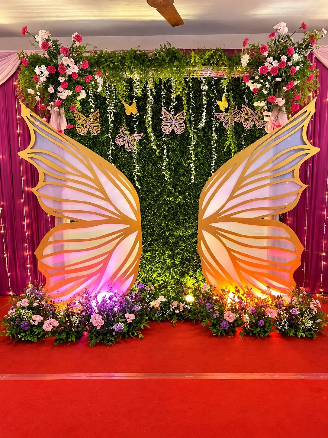 Butterfly Theme Backdrop, Parties & Celebrations, Lobo Events Karkala