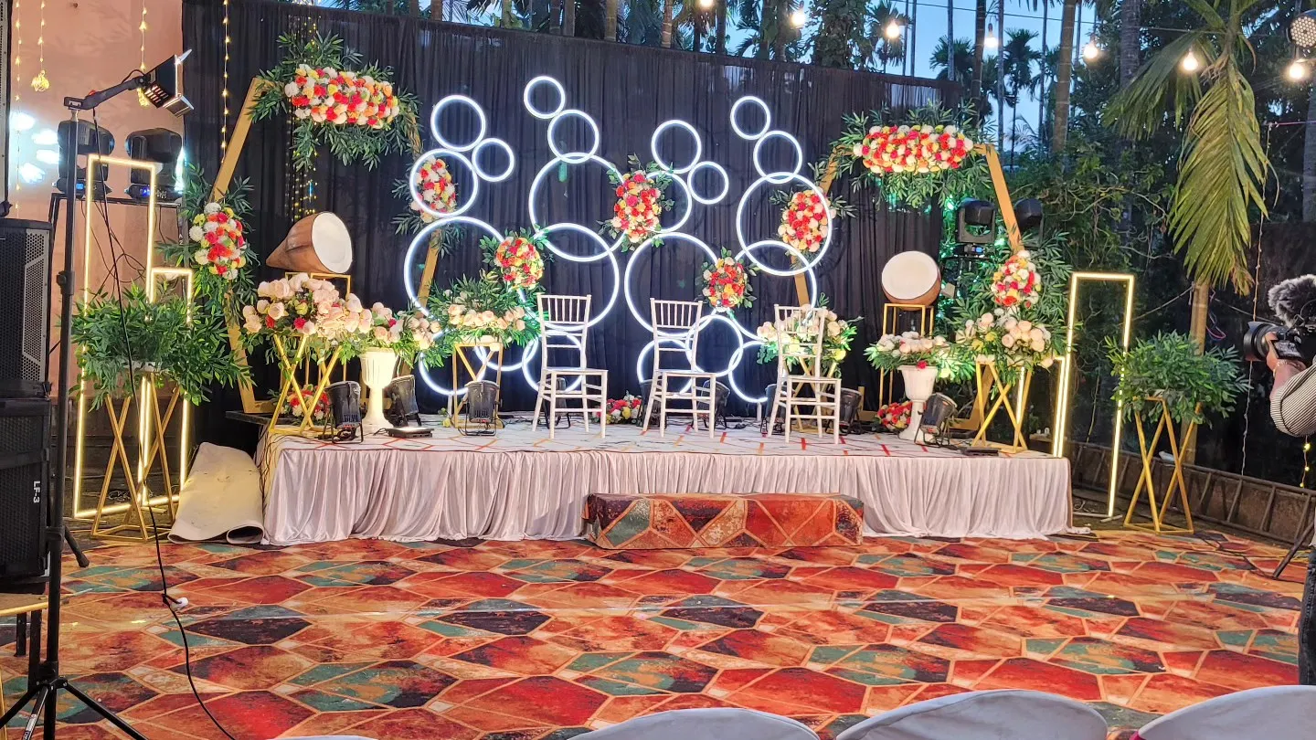 Roce Stage Side, Roce Ceremony, Lobo Events Karkala