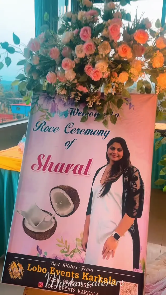 Sharal Roce Flex, Roce Ceremony, Lobo Events Karkala