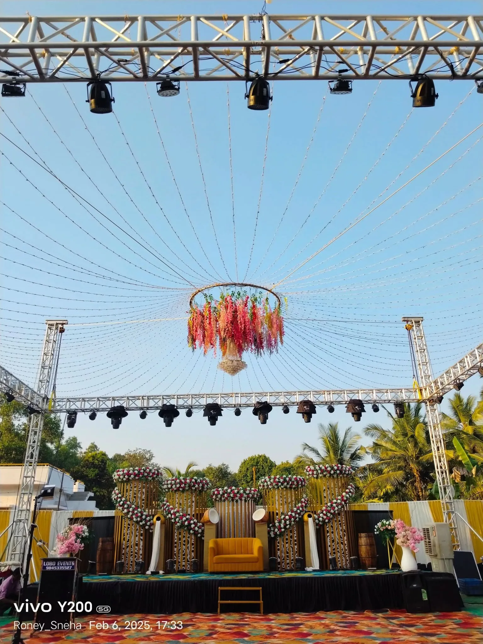 Grand Wedding Stage Daytime, Wedding Moments, Lobo Events Karkala