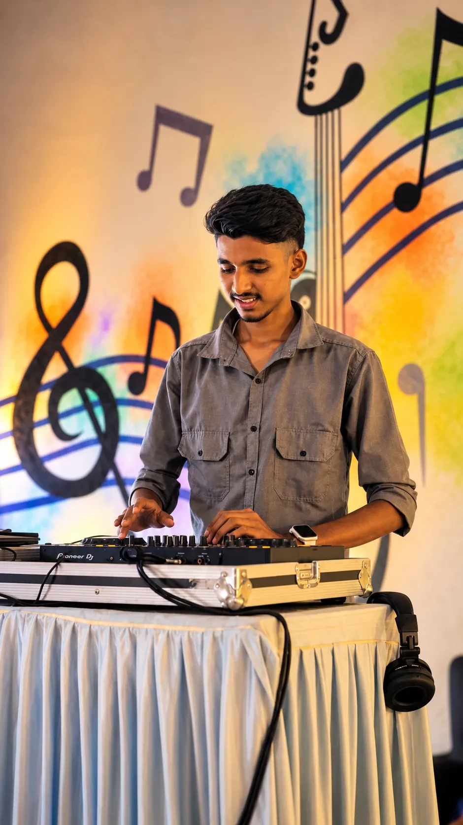 DJ Music Mural Wall, DJ Nights & Live Shows, Lobo Events Karkala