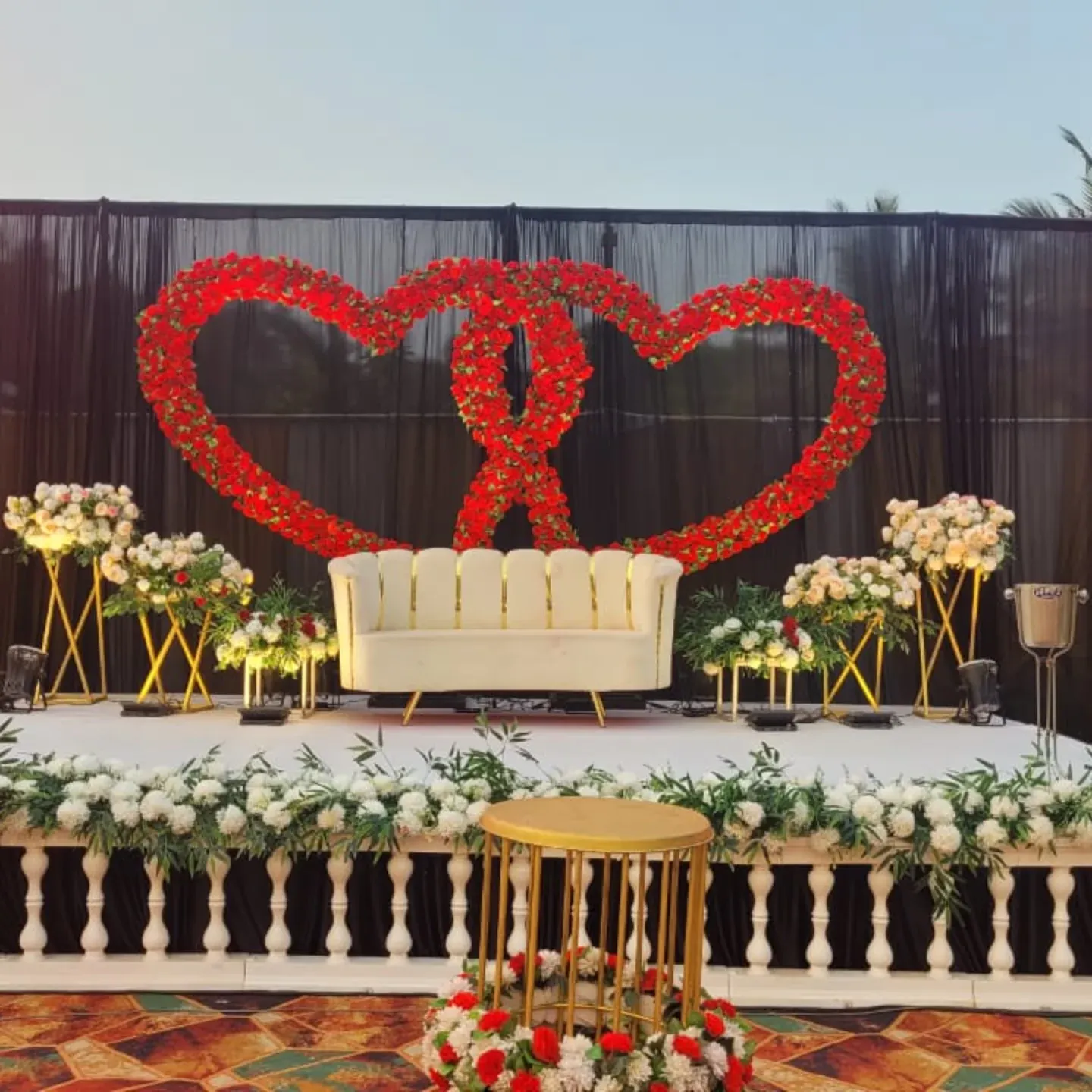 Marriage Stage Modern, Wedding Moments, Lobo Events Karkala