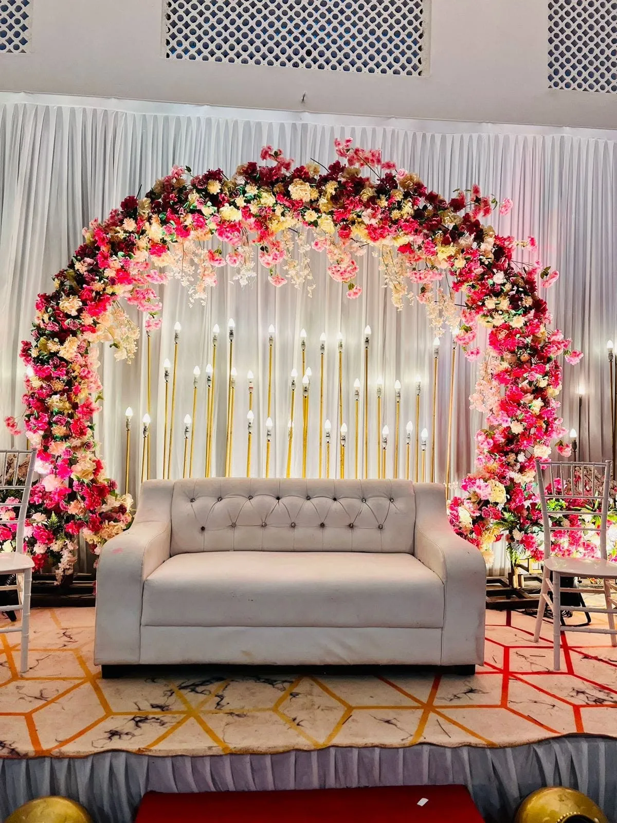 Simple Wedding Stage Close Up, Wedding Moments, Lobo Events Karkala
