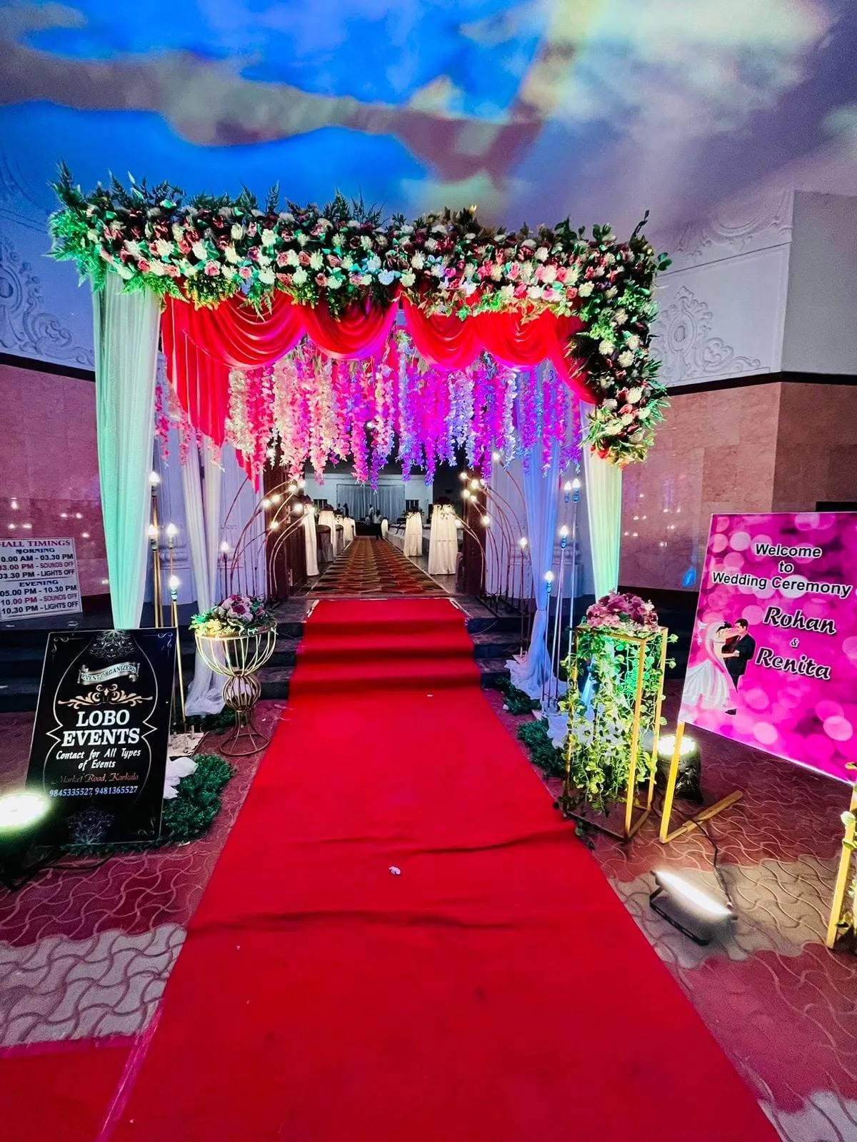Wedding Entry Night, Wedding Moments, Lobo Events Karkala