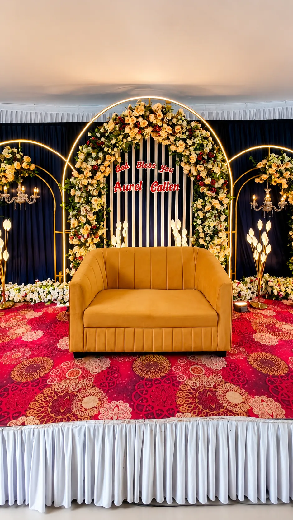 Wedding Stage Full View, Wedding Moments, Lobo Events Karkala