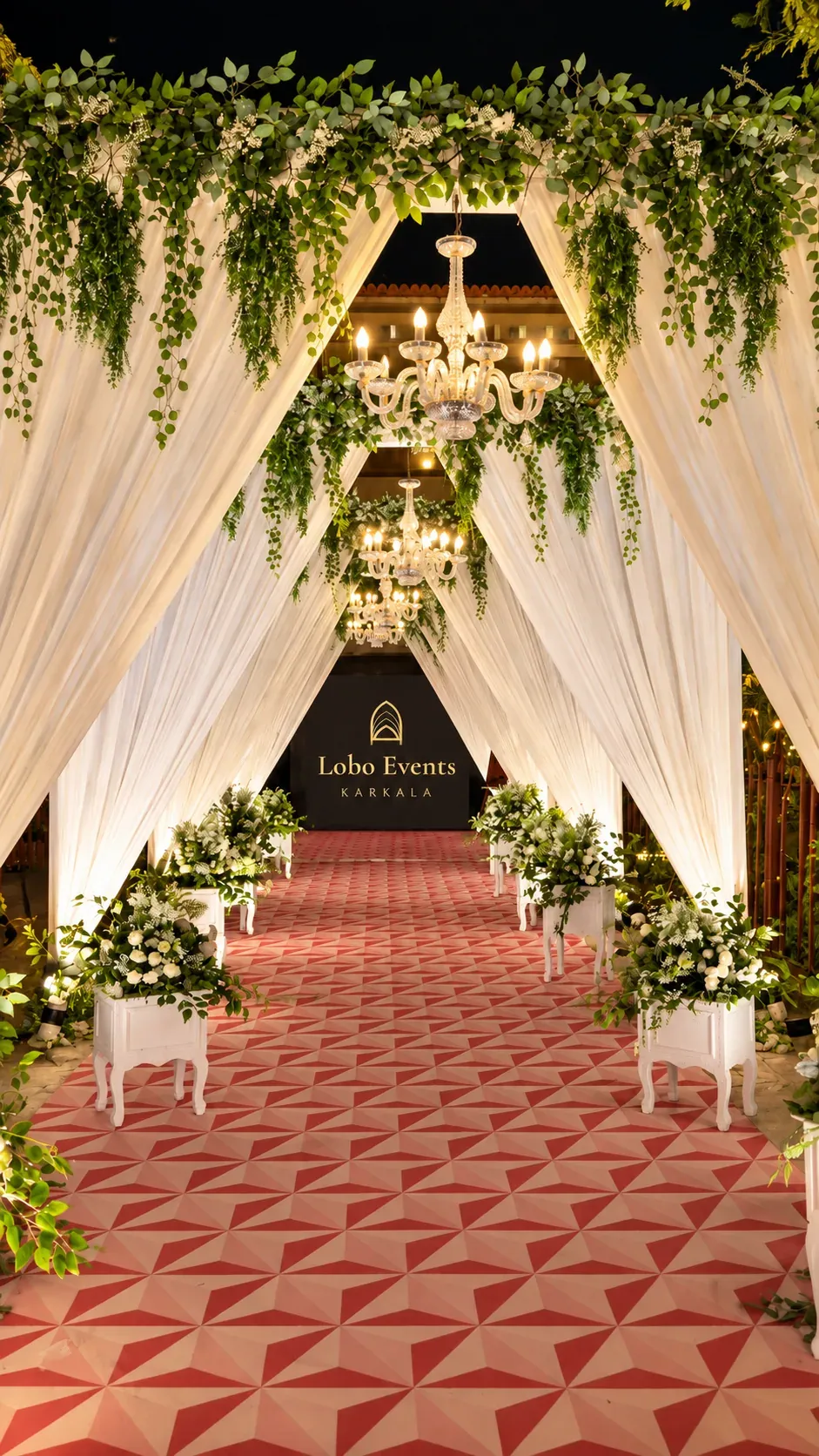 Lobo Events Entrance Drape, Wedding Moments, Lobo Events Karkala